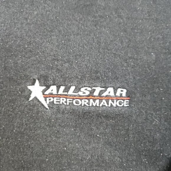 Allstar Performance Race Car Parts Sweatshirt Mens Extra Large Black Embroidered - Picture 3 of 8